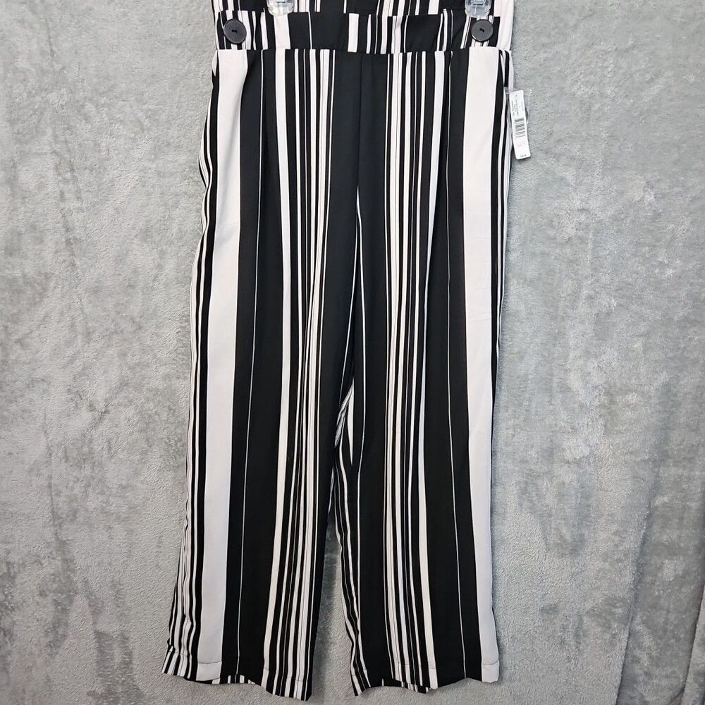 New Directions Women's Sz 12 Black White Essential Pants Lined New wide leg